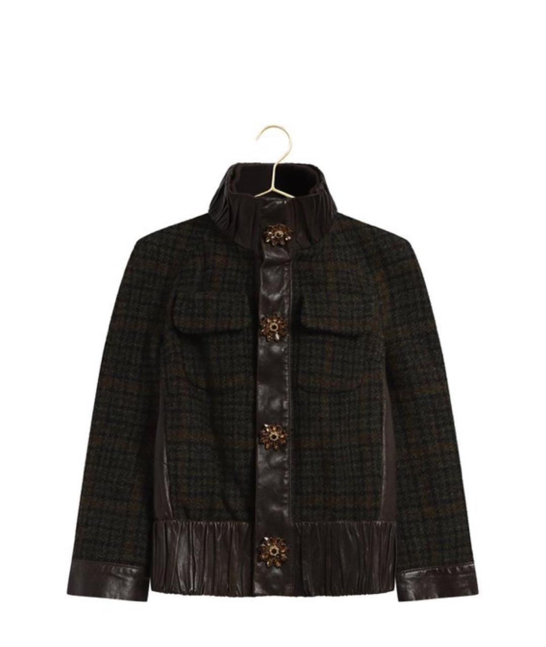 DSQUARED2 Зеленая шерстяная куртка, фото 2