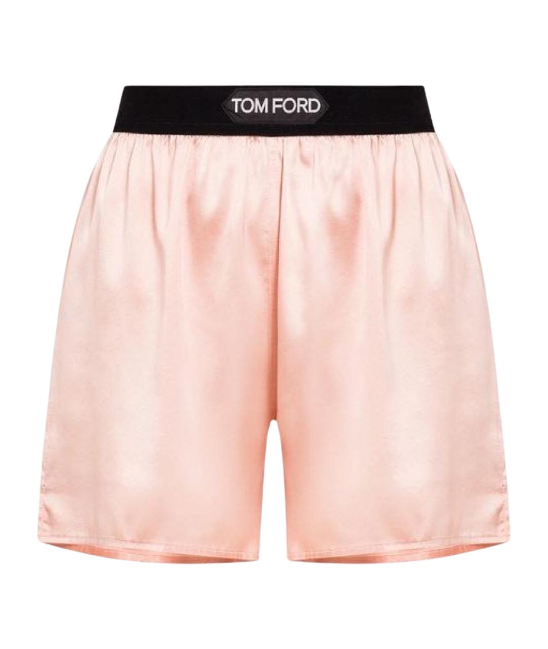 TOM FORD Розовые шелковые шорты, фото 1