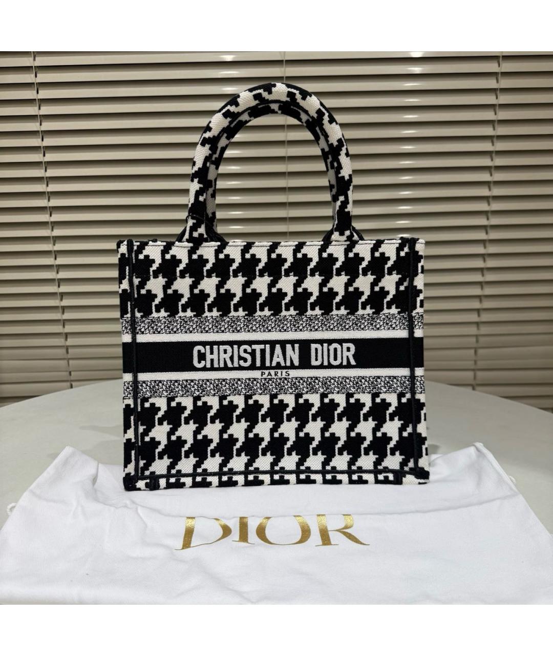 CHRISTIAN DIOR Черная сумка тоут, фото 7