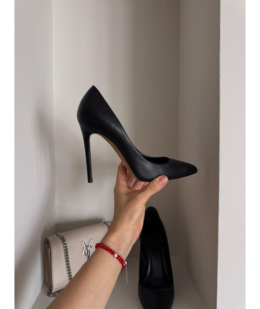 GUCCI Черные кожаные туфли, фото 6