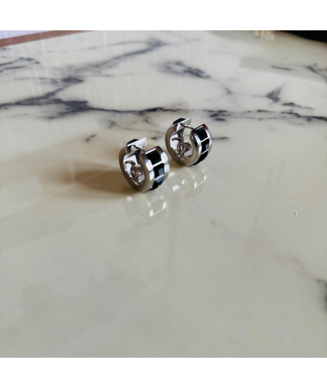 CHANEL Серебряные металлические серьги, фото 2