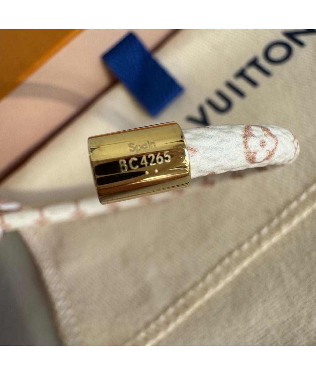 LOUIS VUITTON Бежевый латунный браслет, фото 7