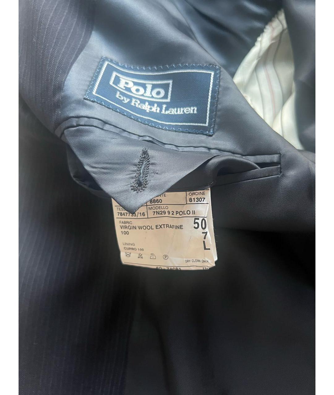 POLO RALPH LAUREN Темно-синий классический костюм, фото 5