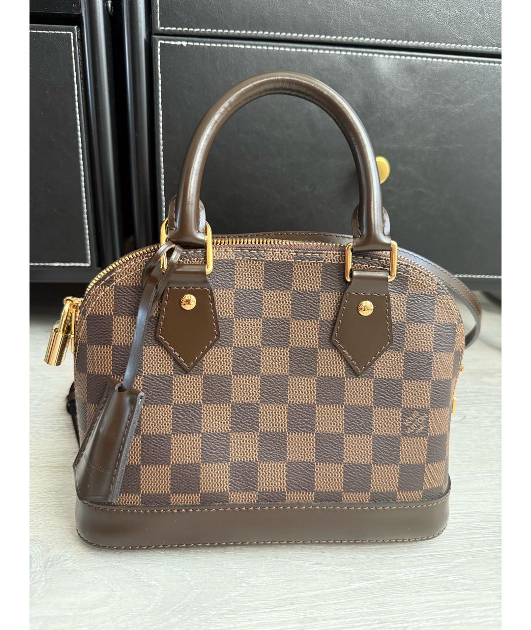 LOUIS VUITTON Коричневая сумка с короткими ручками, фото 9