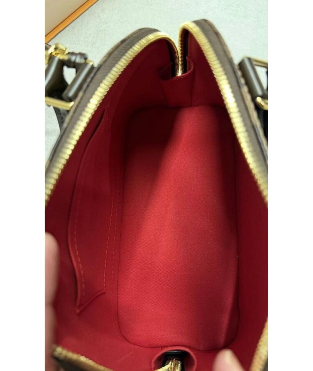 LOUIS VUITTON Коричневая сумка с короткими ручками, фото 4