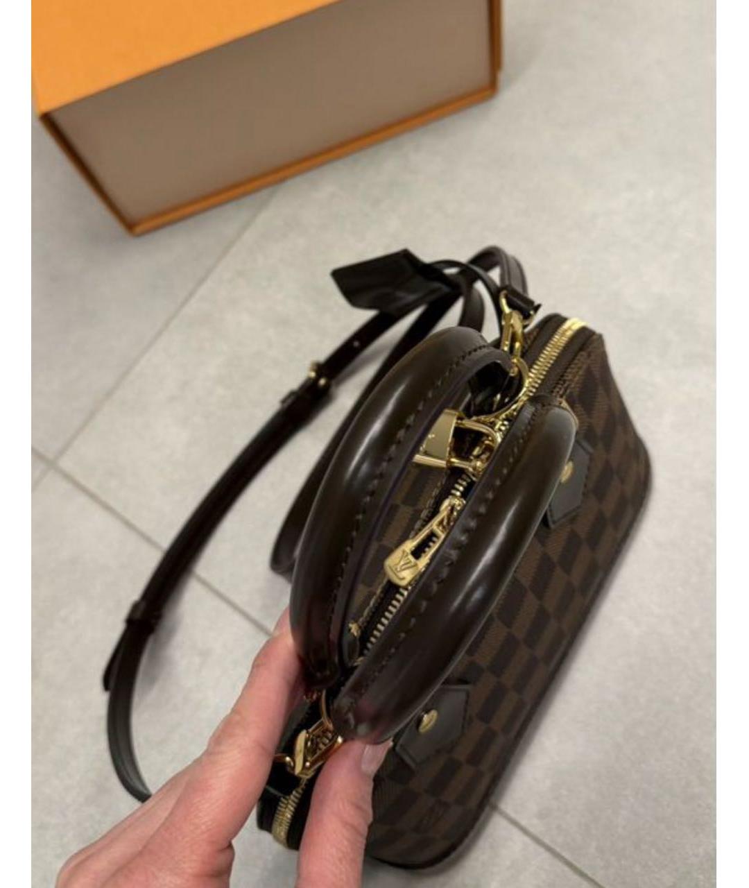 LOUIS VUITTON Коричневая сумка с короткими ручками, фото 2