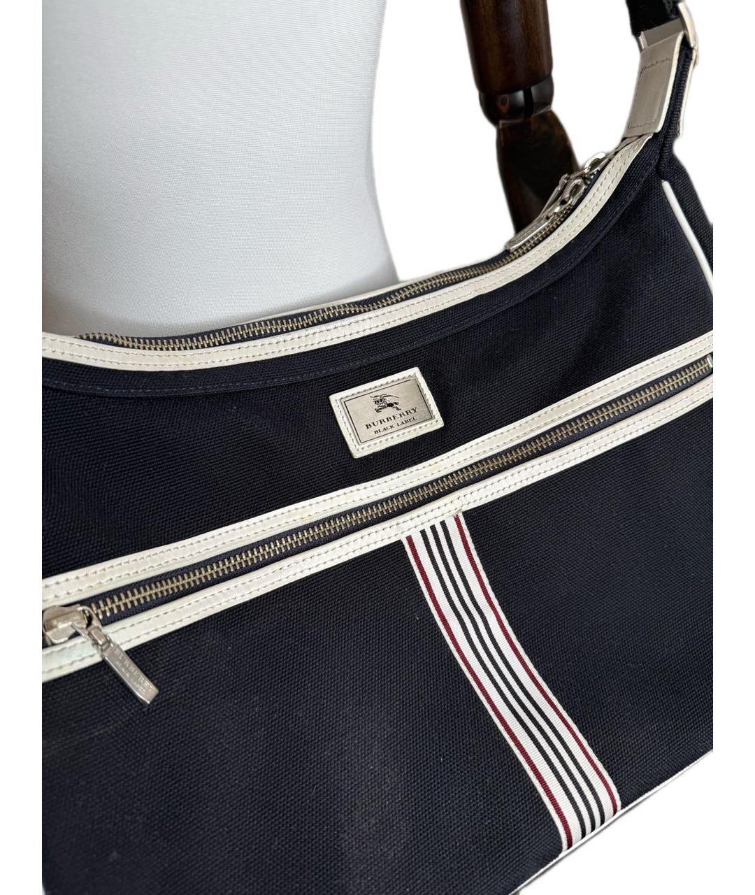 BURBERRY Темно-синяя сумка на плечо, фото 2