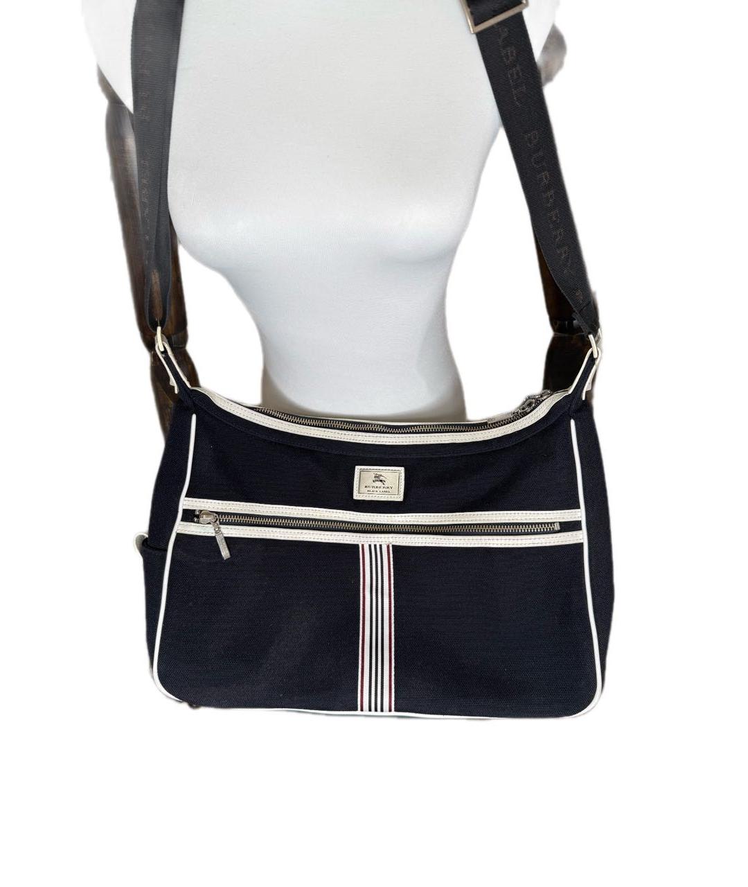 BURBERRY Темно-синяя сумка на плечо, фото 8