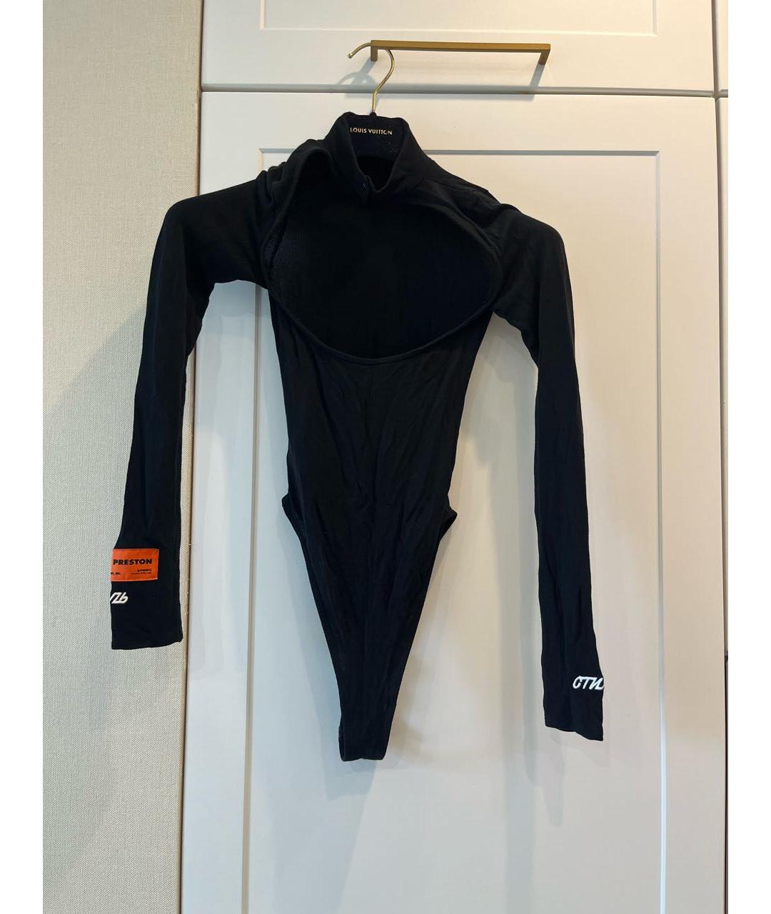 HERON PRESTON Черное хлопковое боди, фото 2
