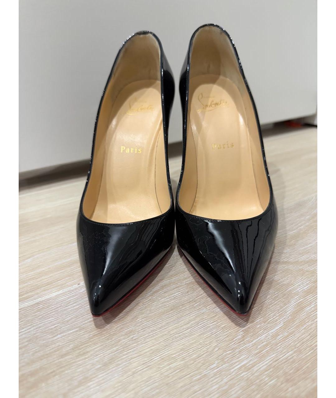 CHRISTIAN LOUBOUTIN Черные туфли из лакированной кожи, фото 2