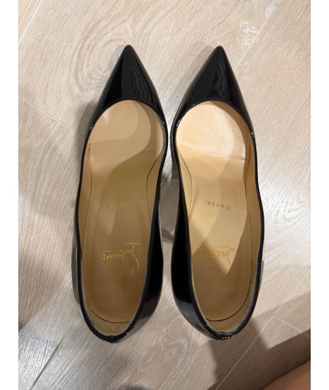 CHRISTIAN LOUBOUTIN Черные туфли из лакированной кожи, фото 3