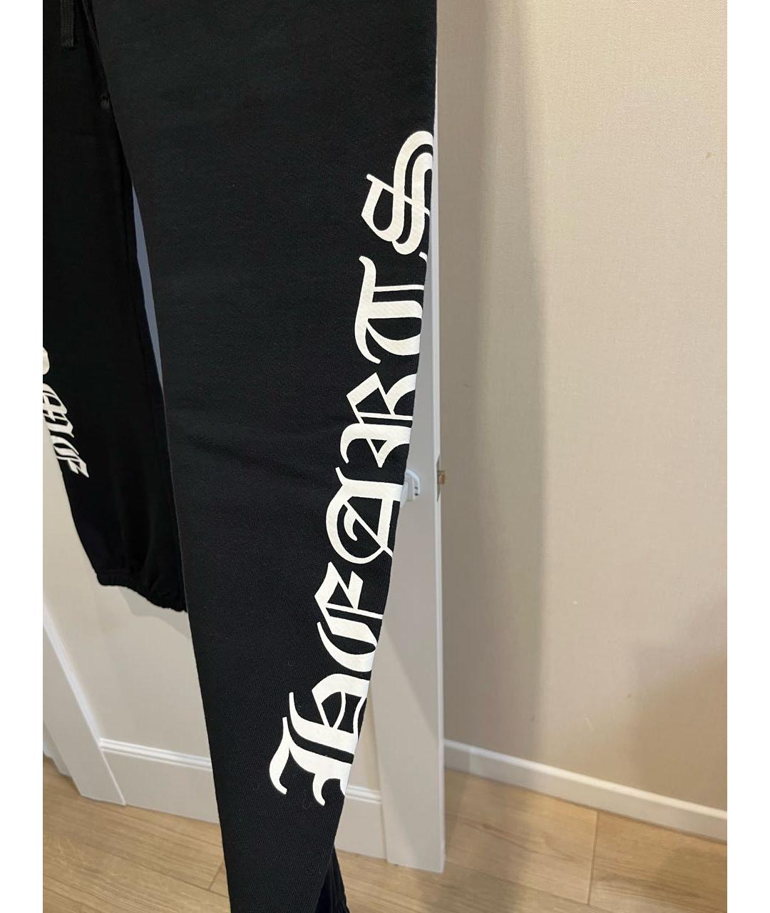 CHROME HEARTS Черные хлопковые брюки широкие, фото 6