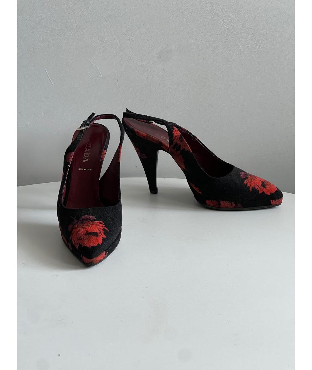 PRADA Мульти текстильные туфли, фото 2