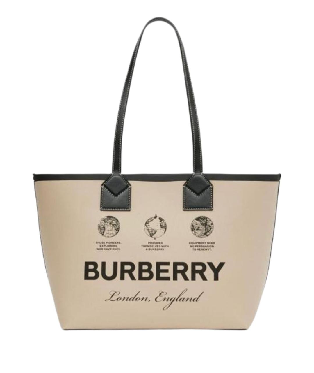 BURBERRY Бежевая сумка тоут, фото 1