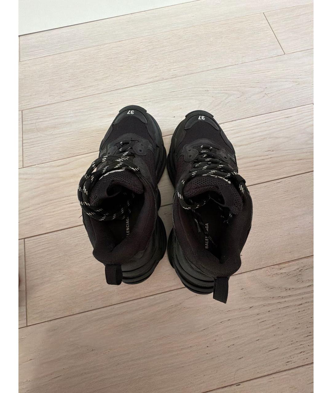 BALENCIAGA Черные кроссовки, фото 3