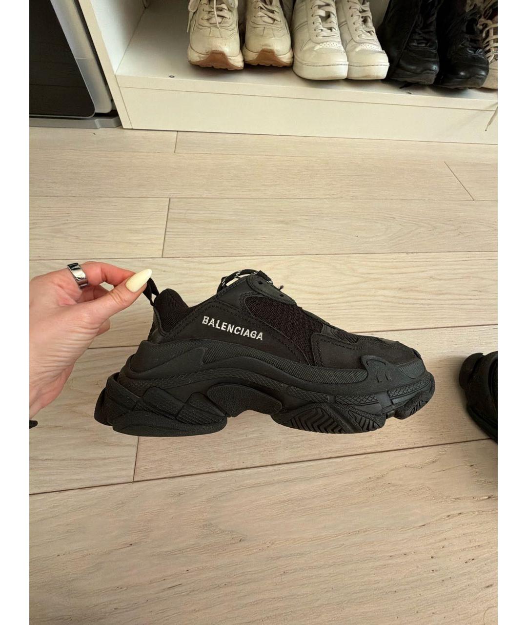 BALENCIAGA Черные кроссовки, фото 5
