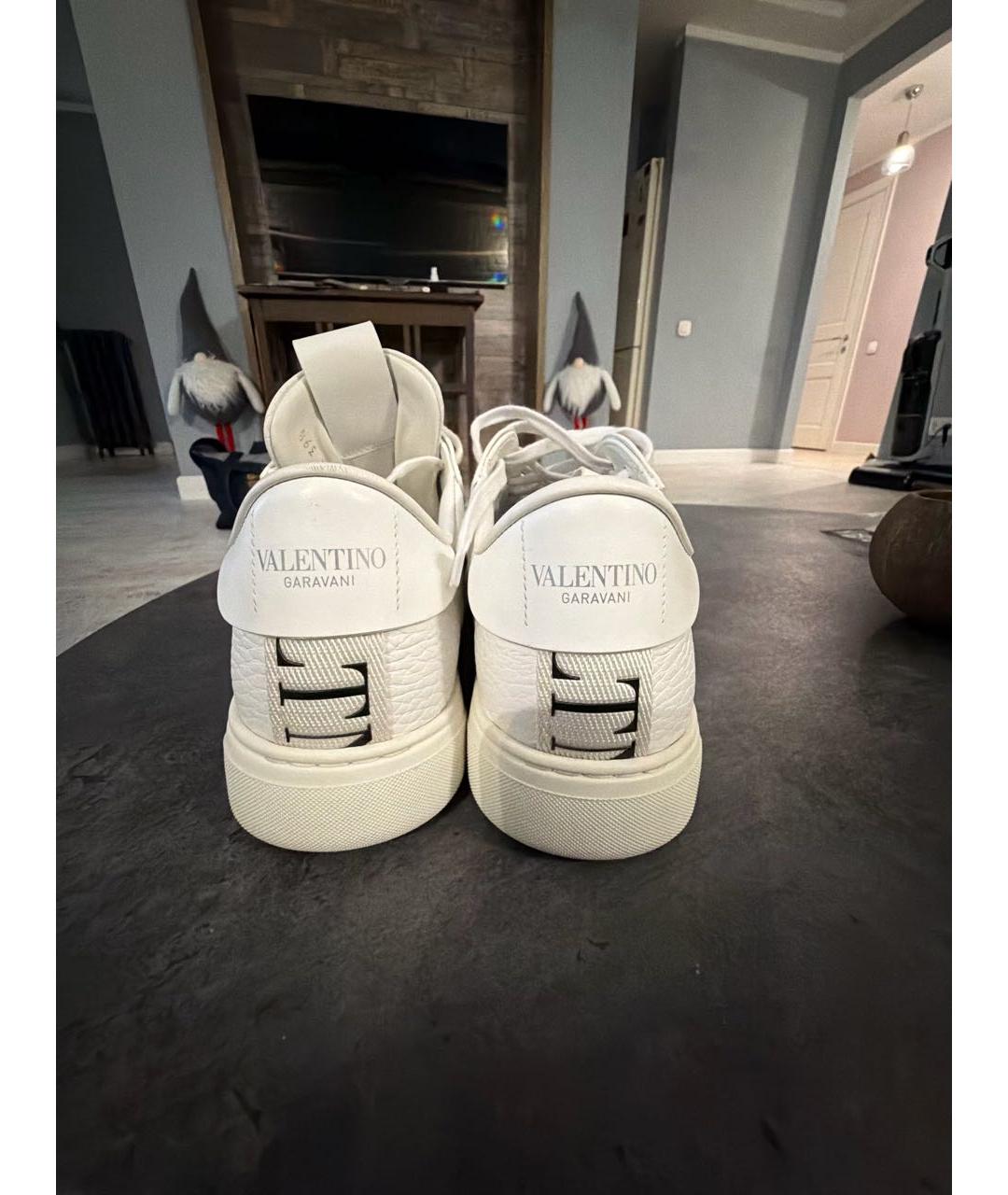 VALENTINO Белые кожаные кроссовки, фото 5