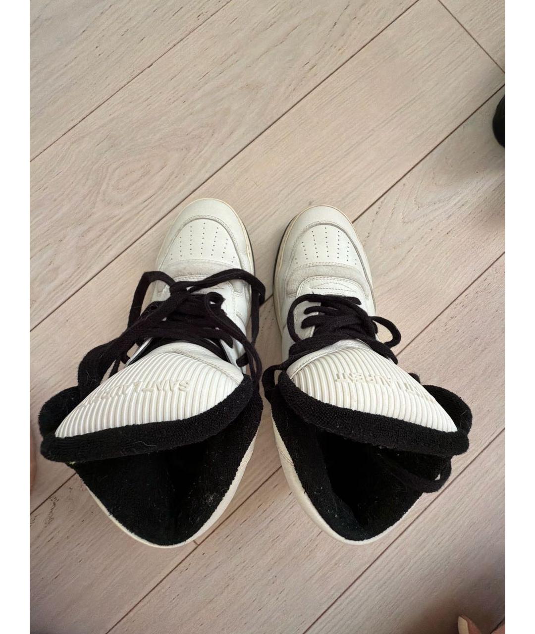 SAINT LAURENT Белые кожаные кеды, фото 3