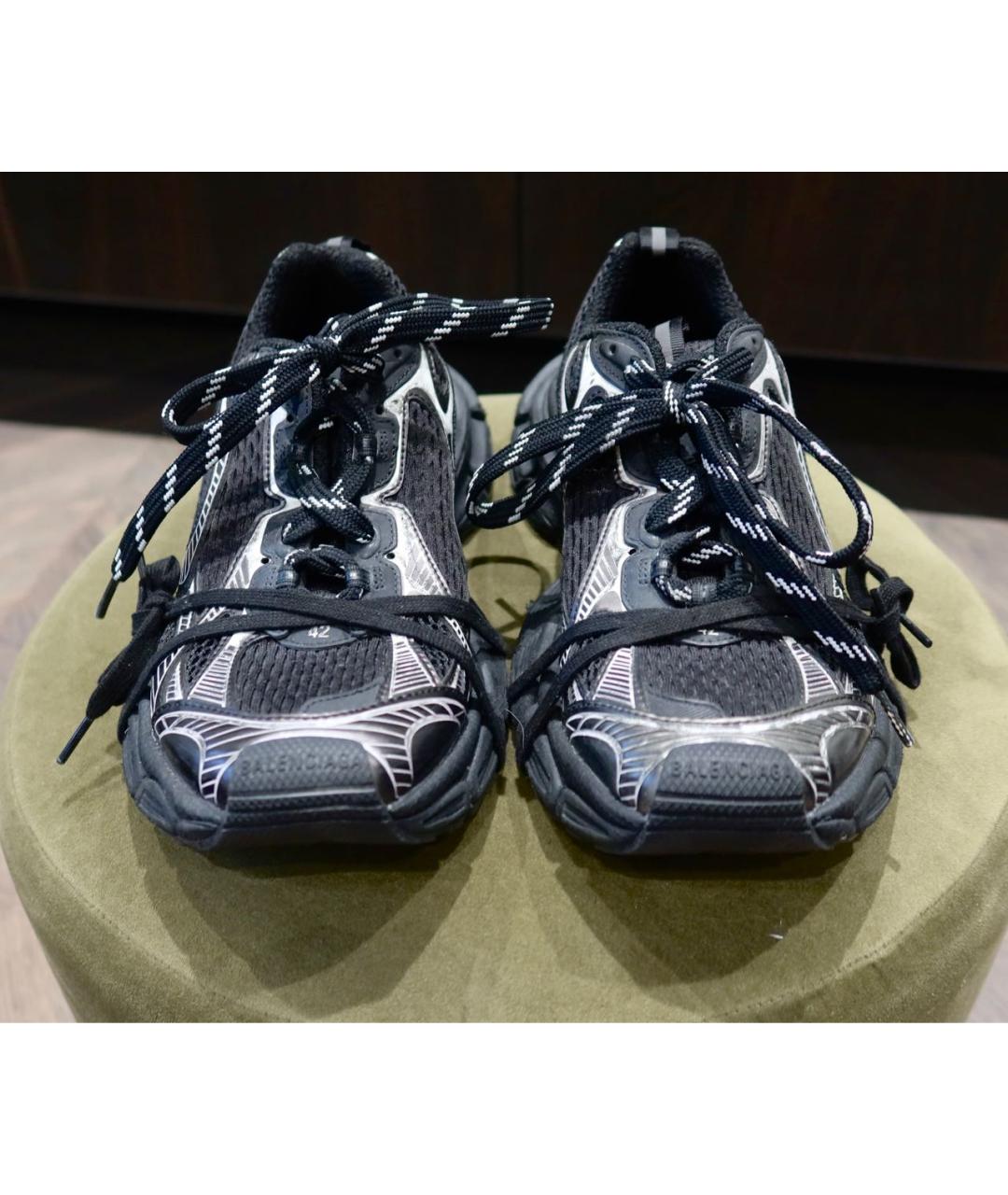 BALENCIAGA Черные низкие кроссовки / кеды, фото 2