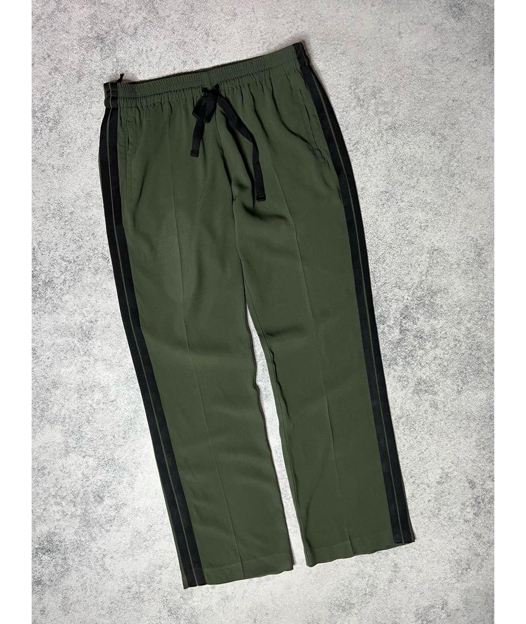 ZADIG & VOLTAIRE Зеленые ацетатные прямые брюки, фото 8