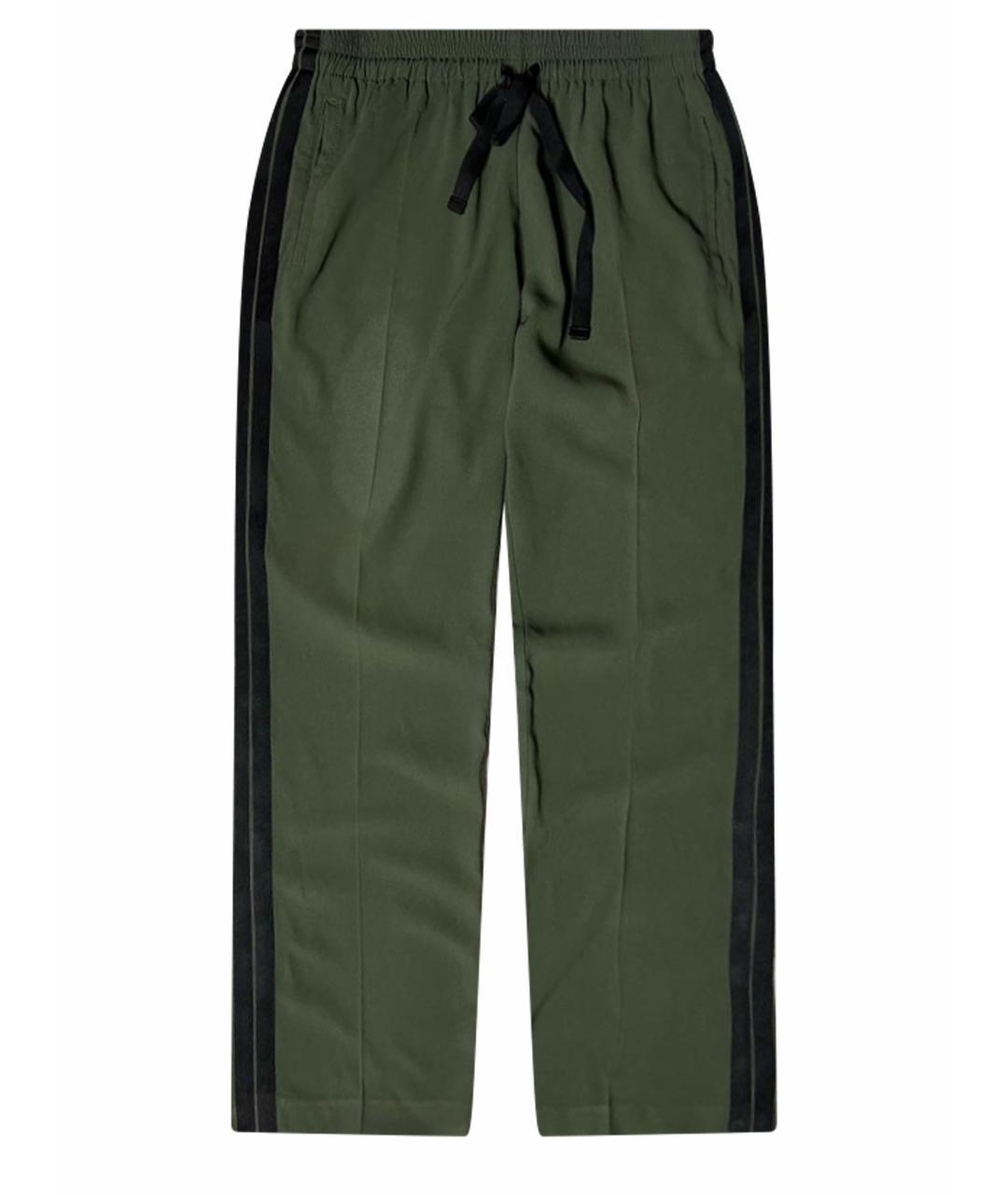 ZADIG & VOLTAIRE Зеленые ацетатные прямые брюки, фото 1
