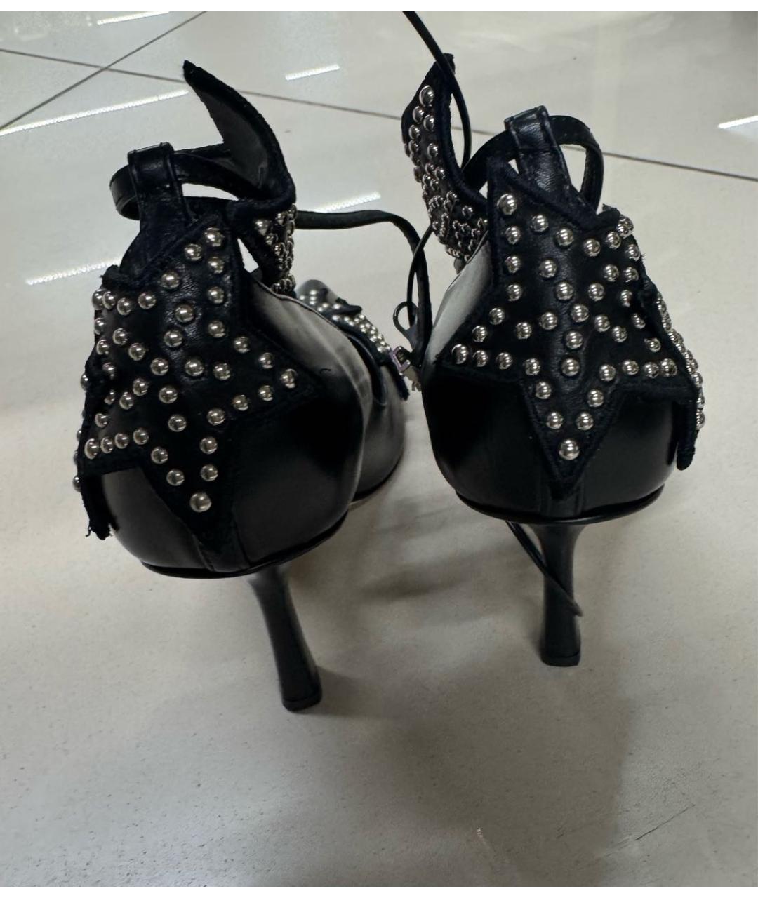DSQUARED2 Черные кожаные туфли, фото 3
