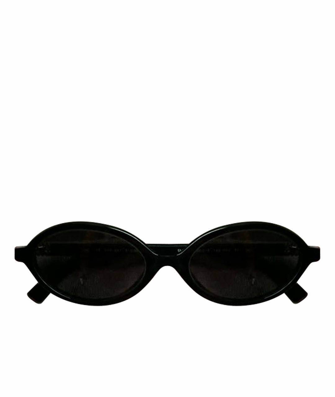 MIU MIU Черные пластиковые солнцезащитные очки, фото 1