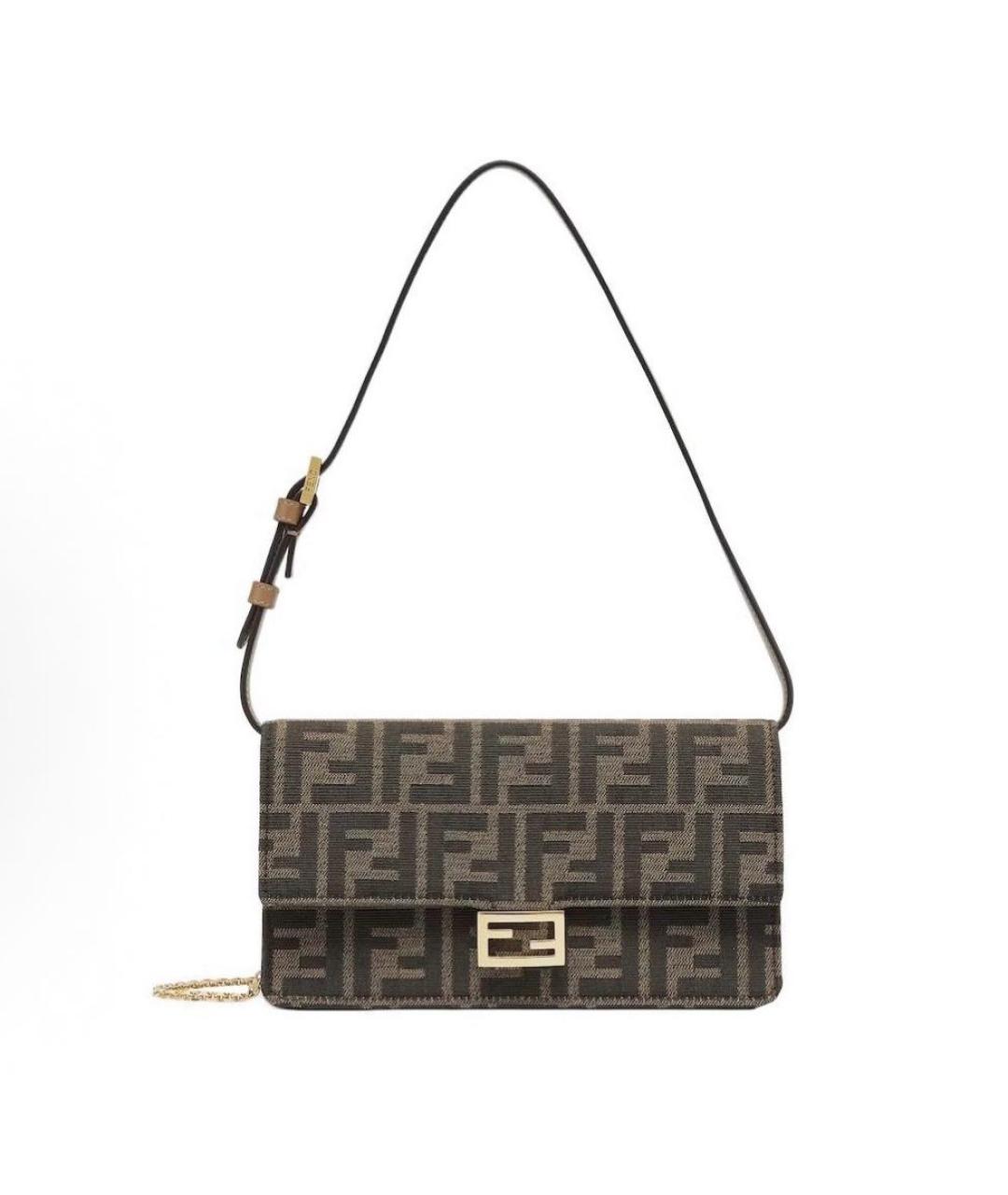 FENDI Коричневая сумка через плечо, фото 6