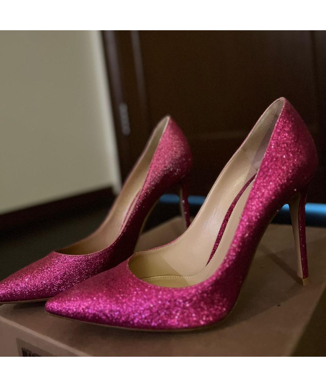 GIANVITO ROSSI Фуксия кожаные туфли, фото 3