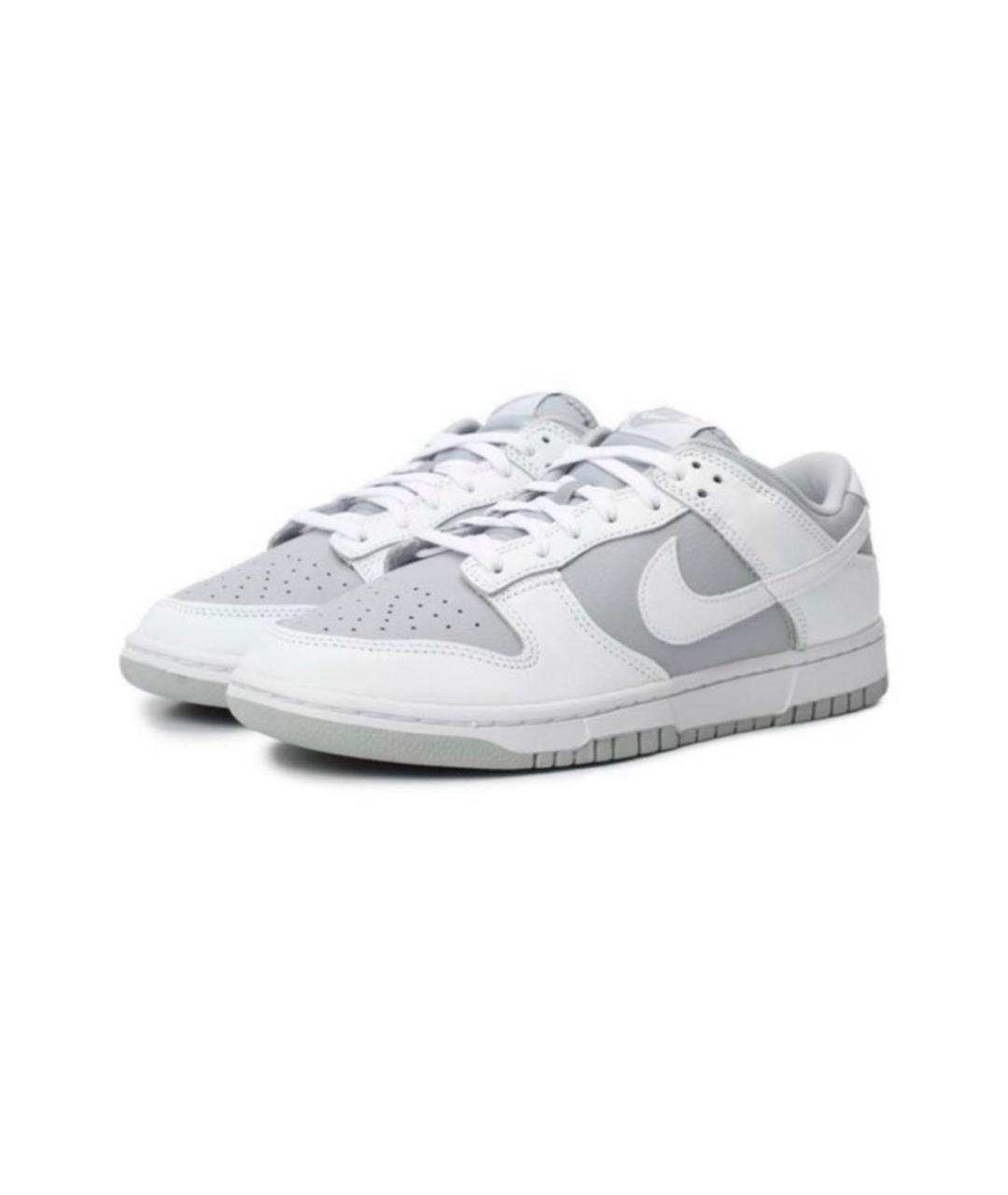 NIKE Белые кожаные низкие кроссовки / кеды, фото 2