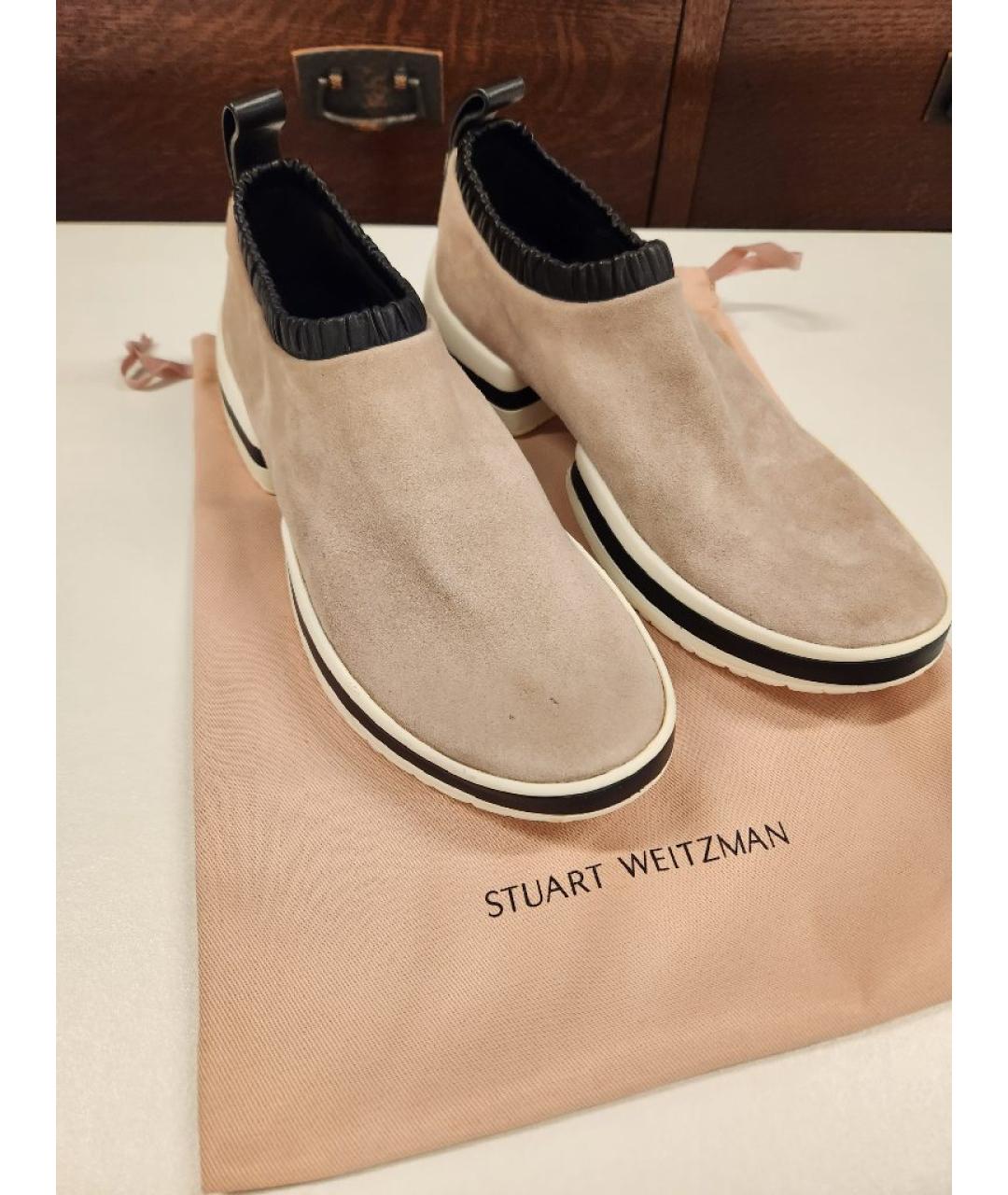 STUART WEITZMAN Розовые замшевые эспадрильи, фото 5