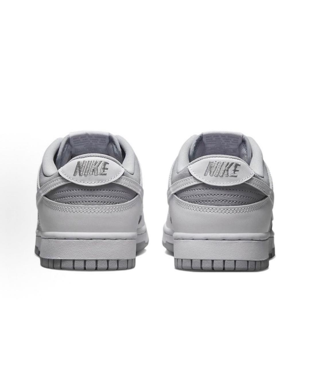 NIKE Серые кожаные кроссовки, фото 4