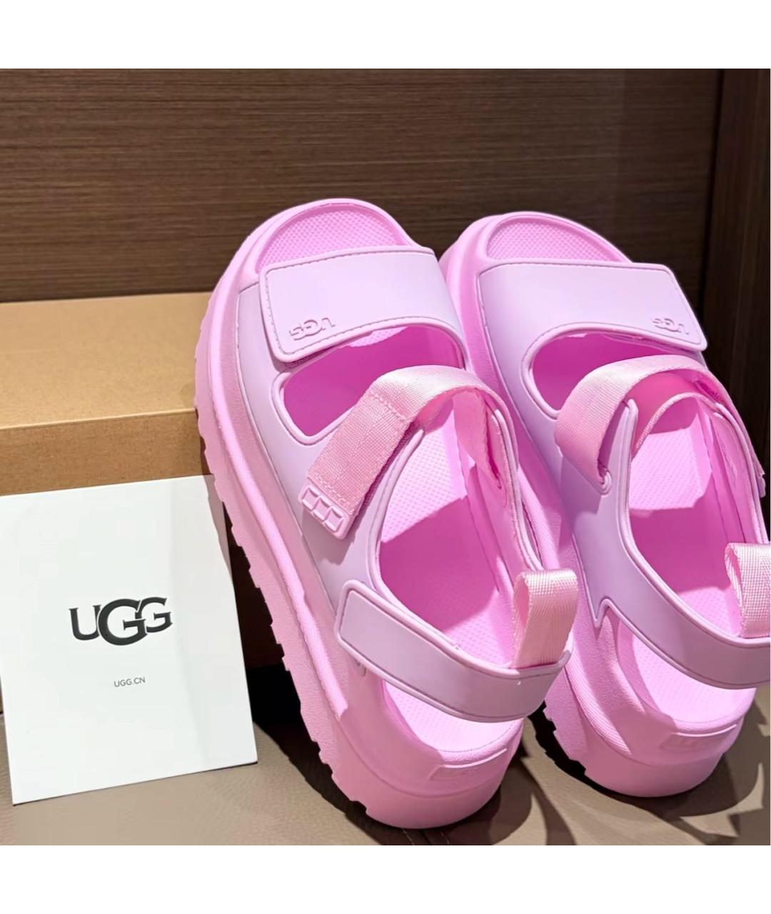 UGG AUSTRALIA Розовые босоножки, фото 3