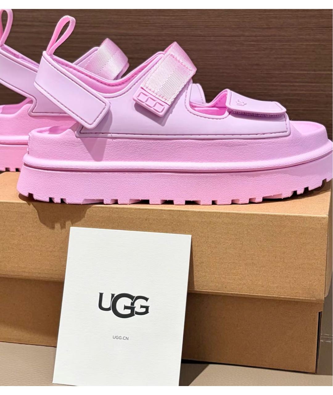 UGG AUSTRALIA Розовые босоножки, фото 5