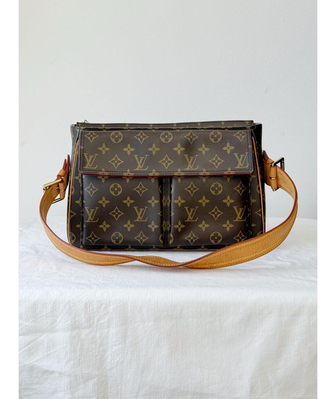 LOUIS VUITTON Коричневая сумка через плечо, фото 9
