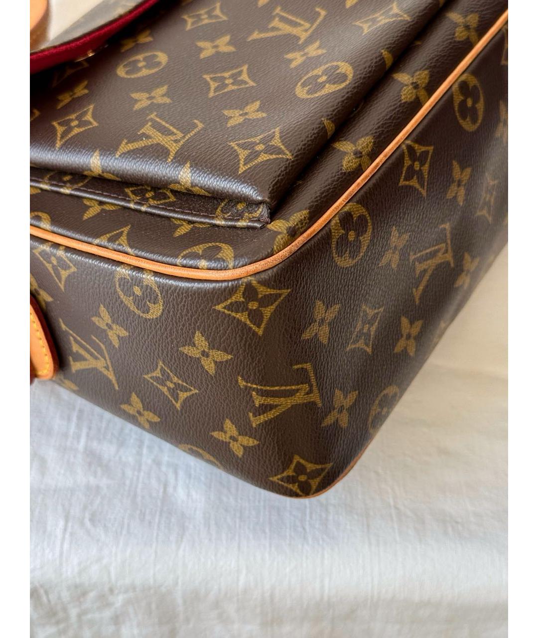 LOUIS VUITTON Коричневая сумка через плечо, фото 5