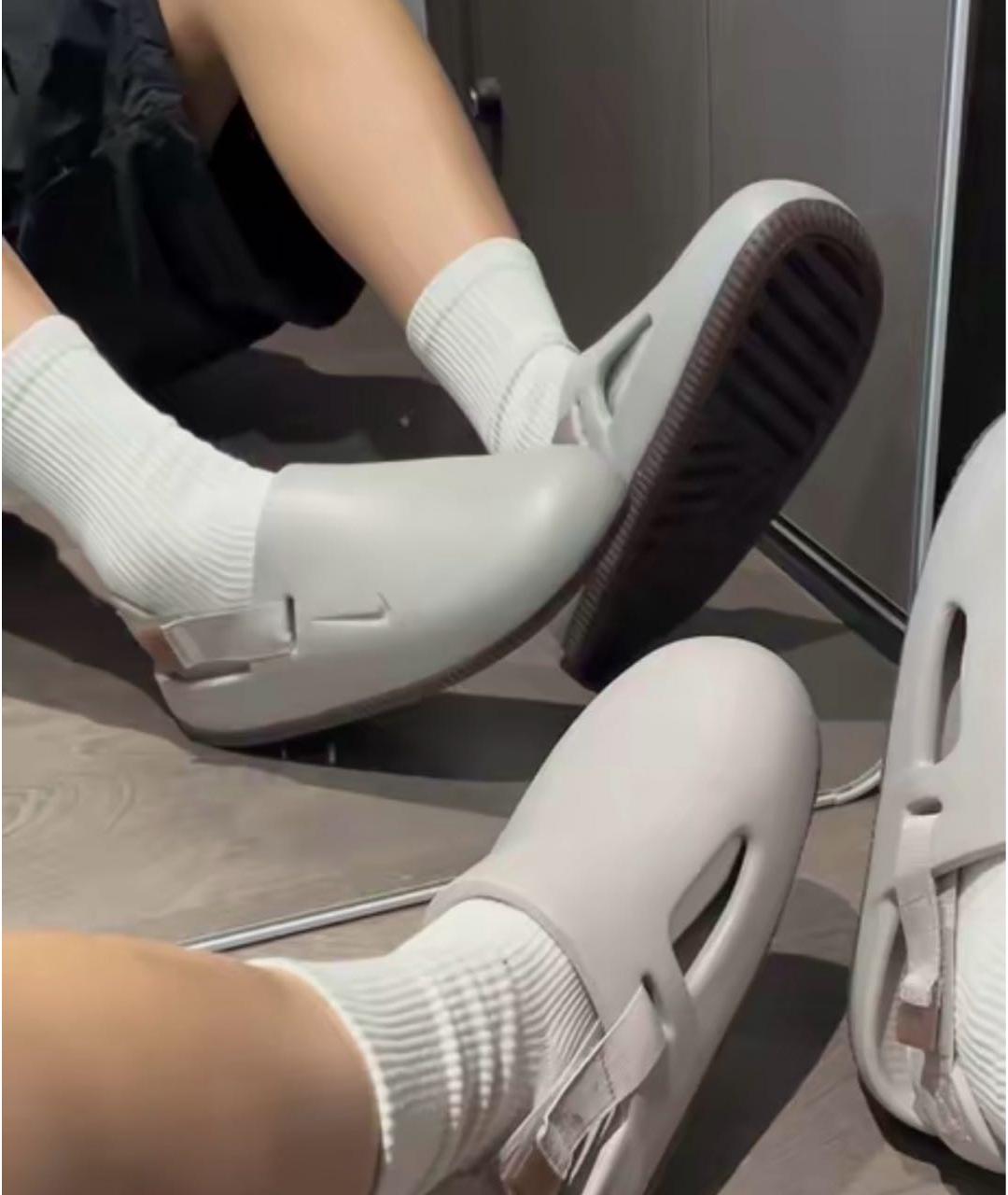 NIKE Серые шлепанцы, фото 7