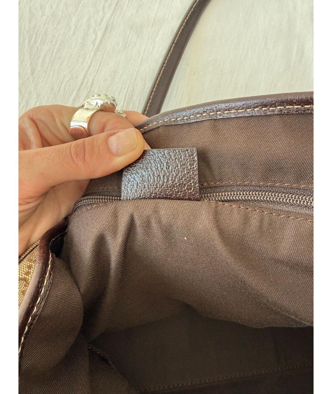 GUCCI Бежевая сумка тоут, фото 7