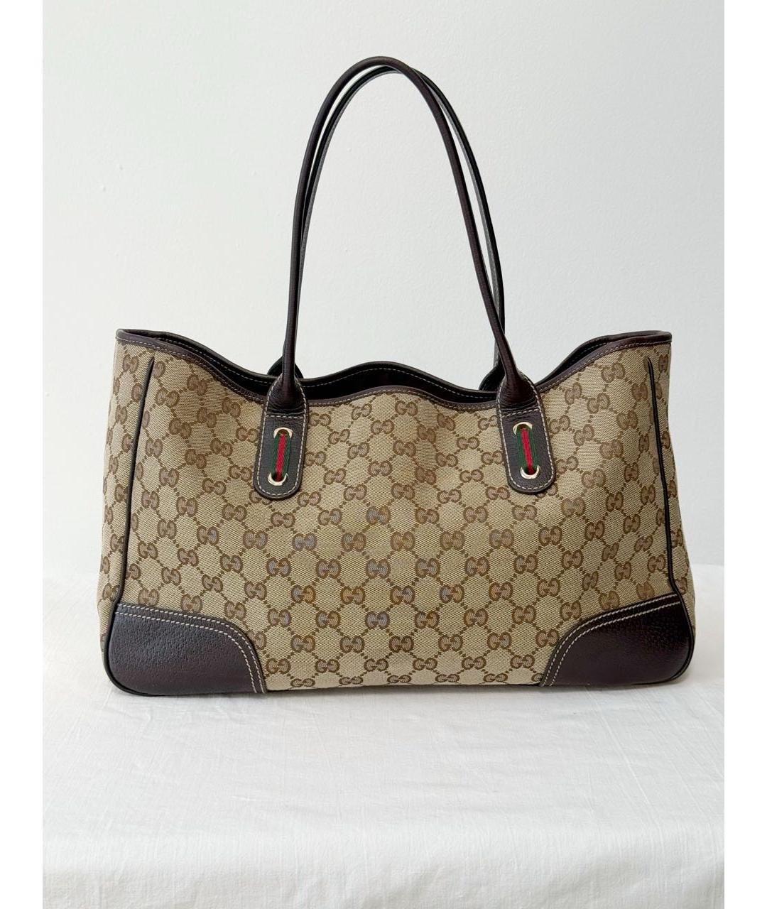 GUCCI Бежевая сумка тоут, фото 3