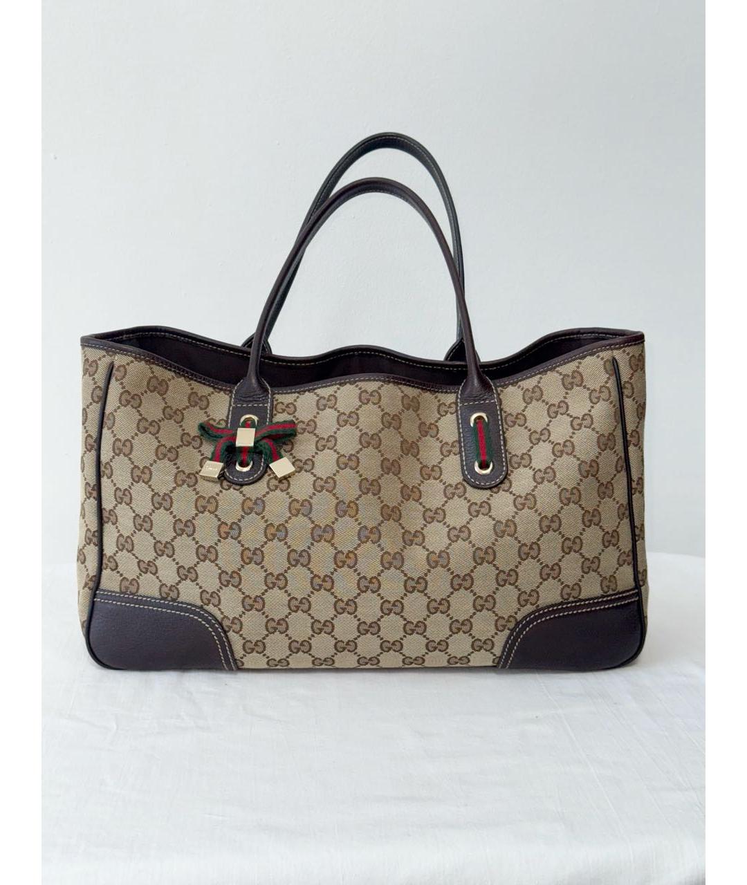 GUCCI Бежевая сумка тоут, фото 8