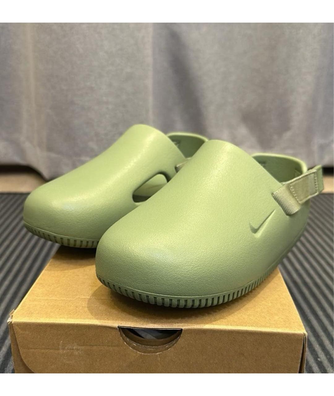 NIKE Хаки шлепанцы, фото 6