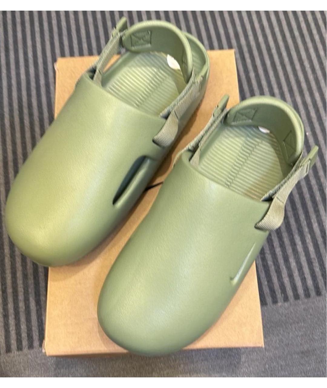 NIKE Хаки шлепанцы, фото 7