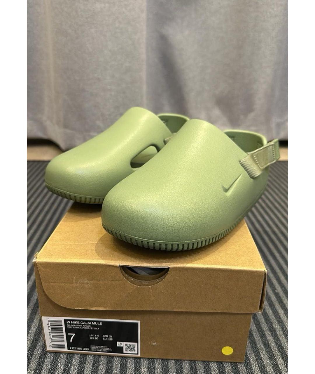 NIKE Хаки шлепанцы, фото 6