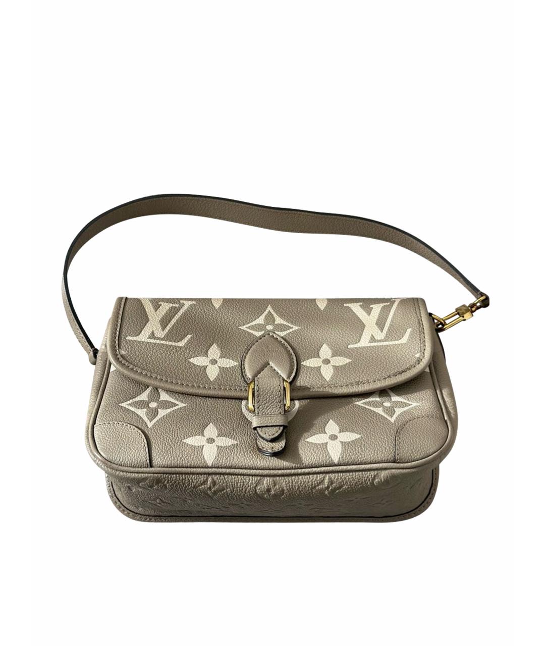 LOUIS VUITTON Бежевая кожаная сумка через плечо, фото 1