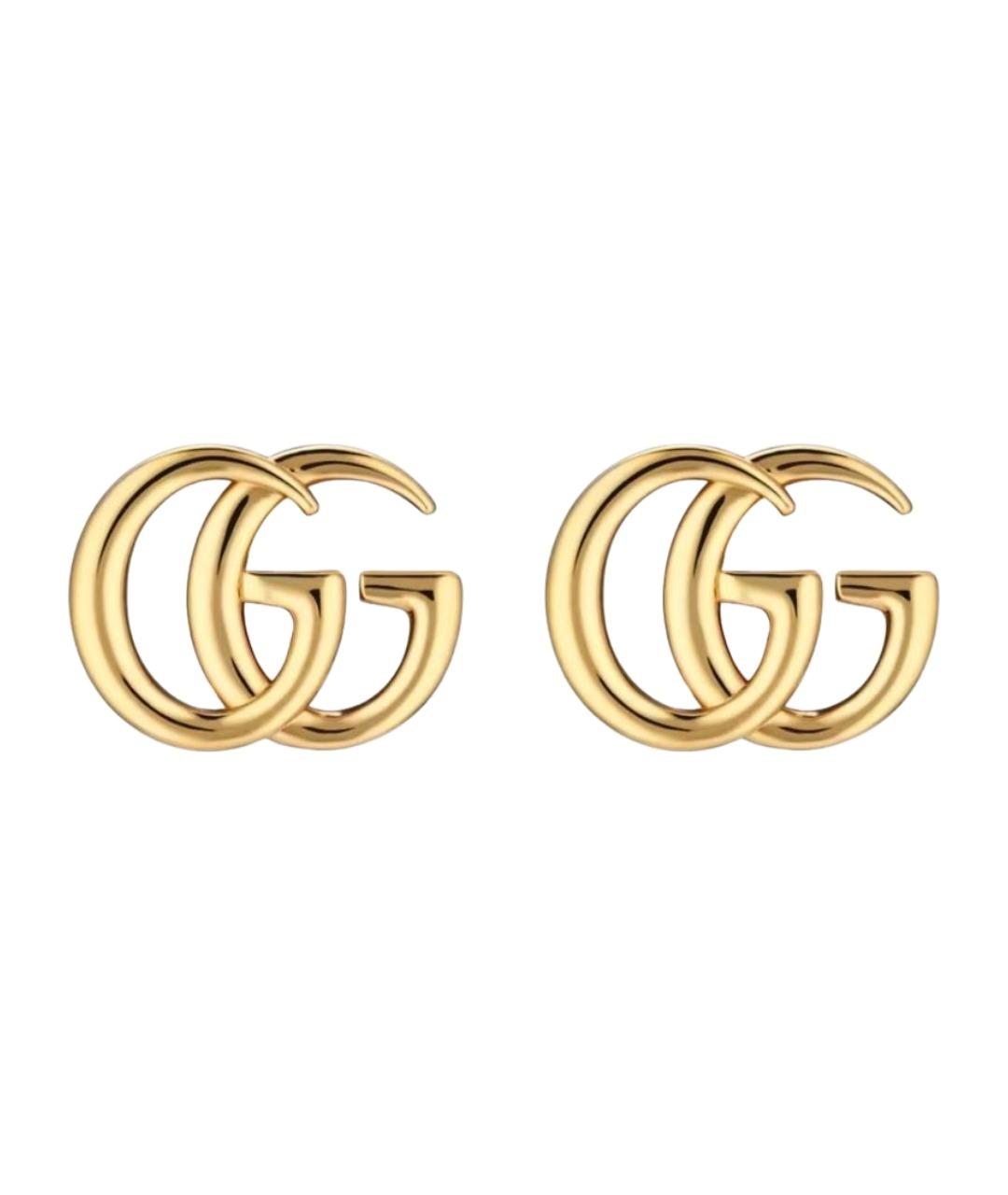 GUCCI Золотые латунные серьги, фото 1