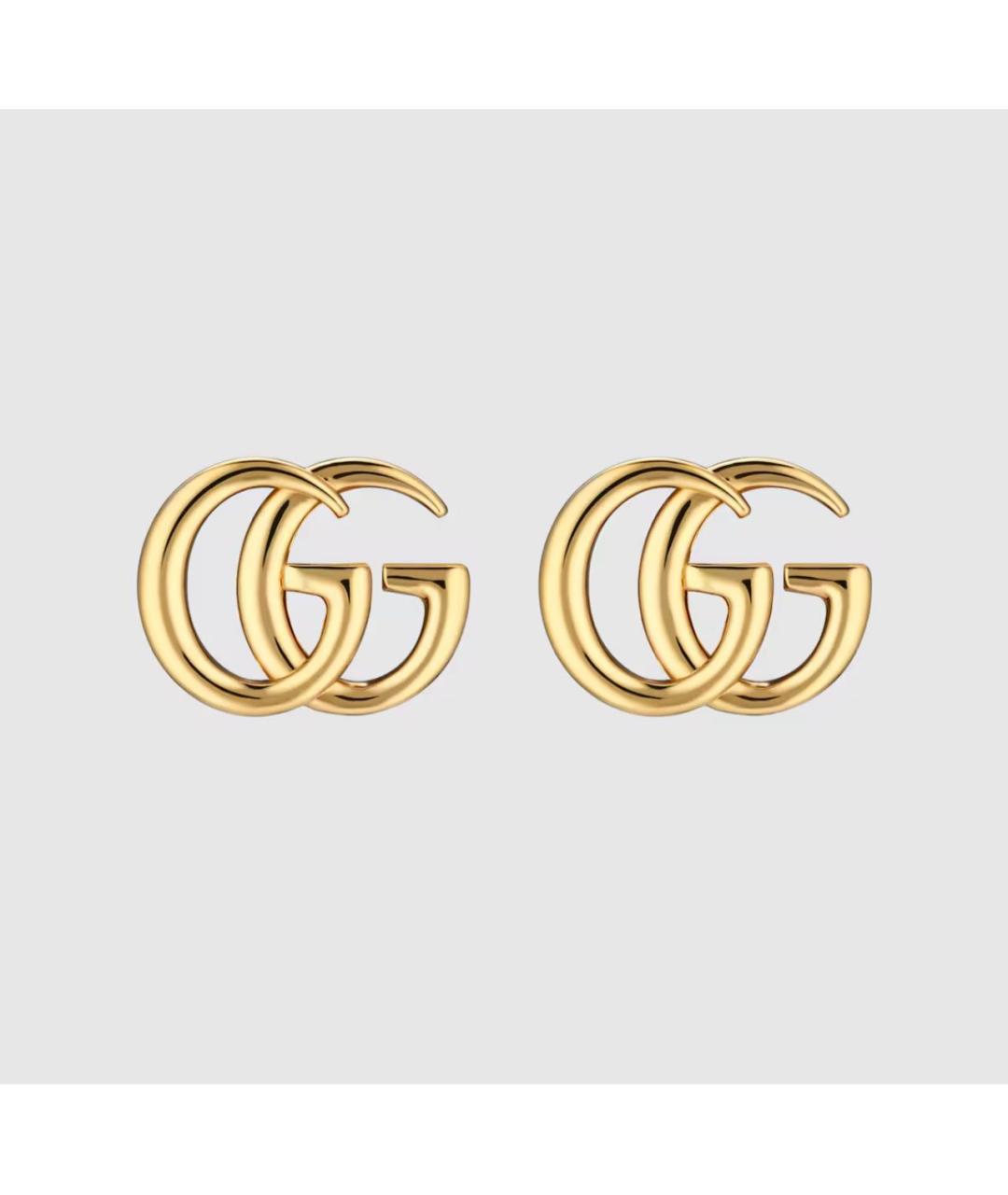 GUCCI Золотые латунные серьги, фото 6