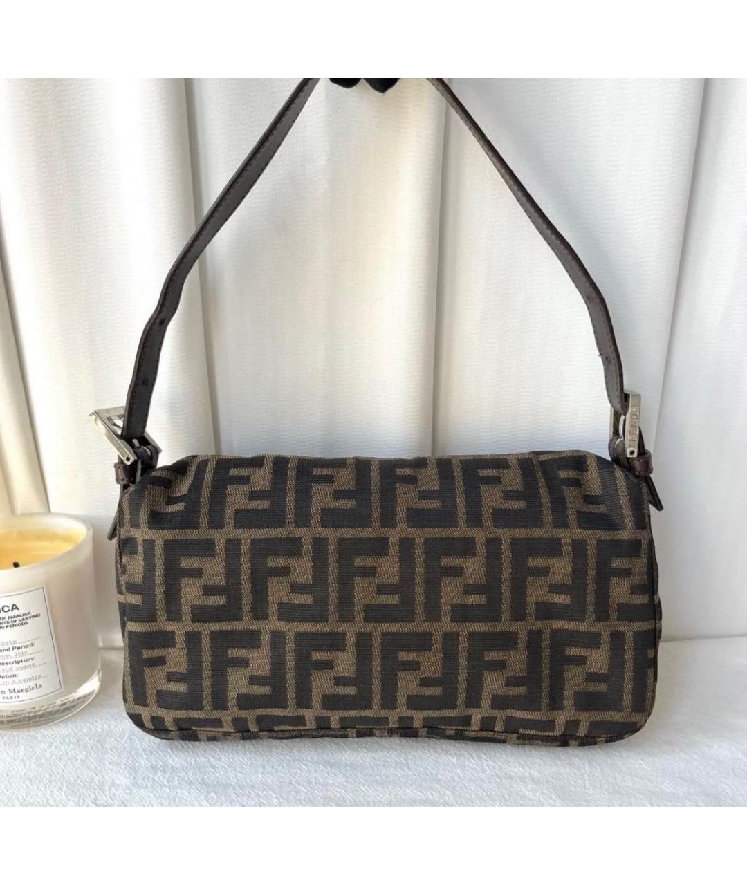 FENDI Коричневая сумка через плечо, фото 3