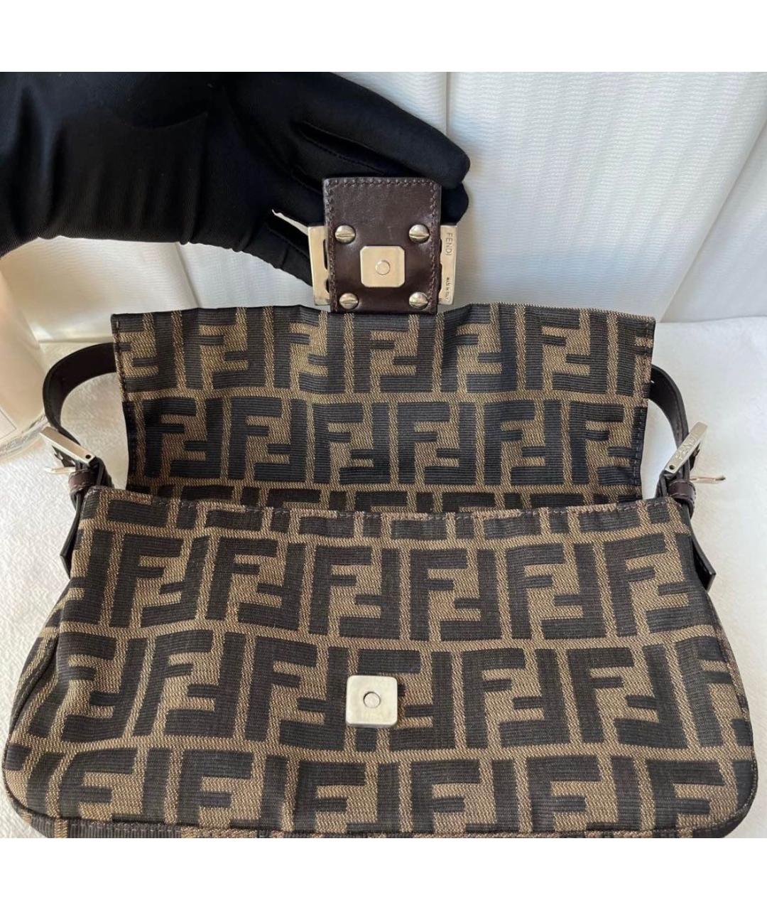 FENDI Коричневая сумка через плечо, фото 6