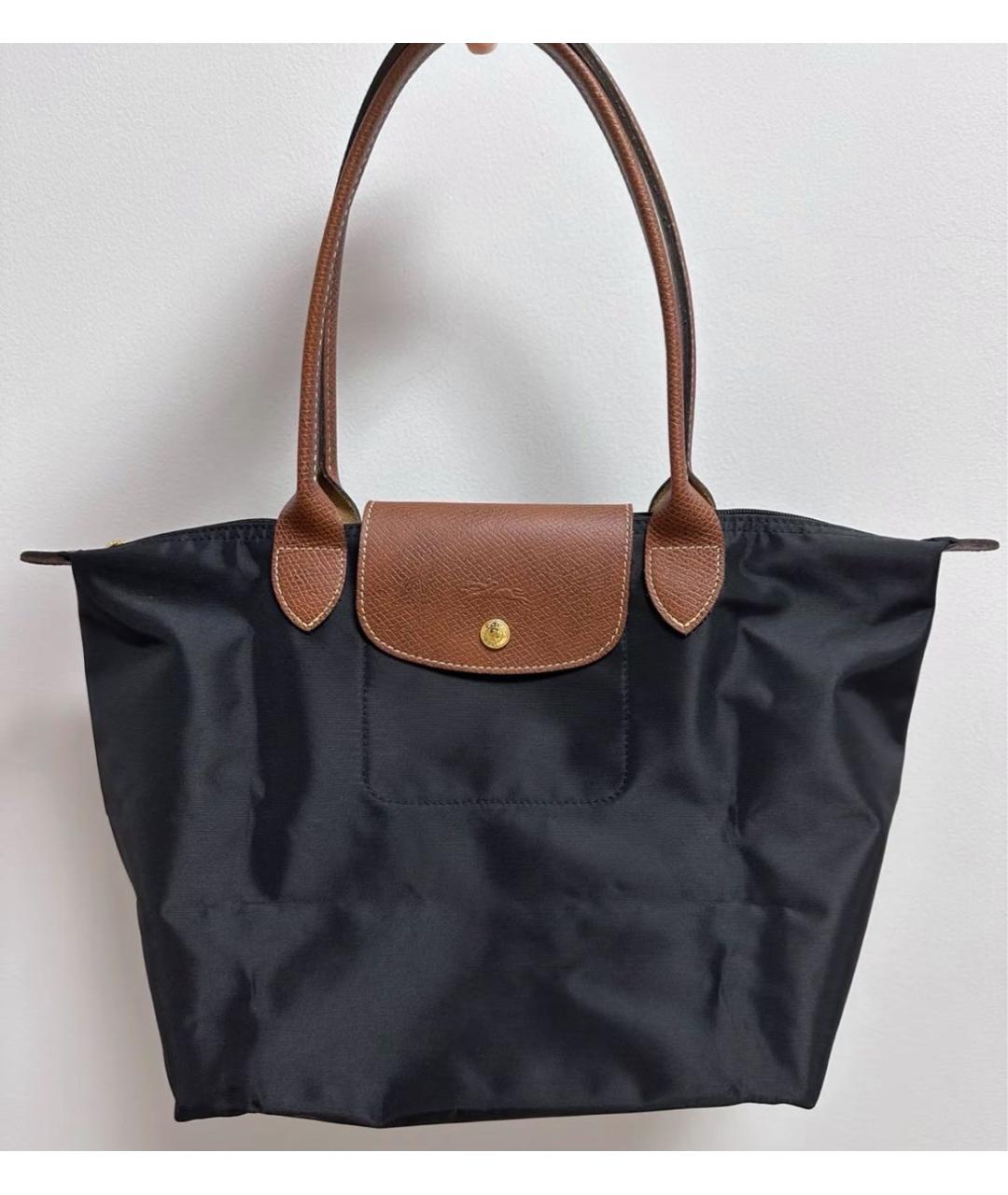 LONGCHAMP Черная сумка тоут, фото 6