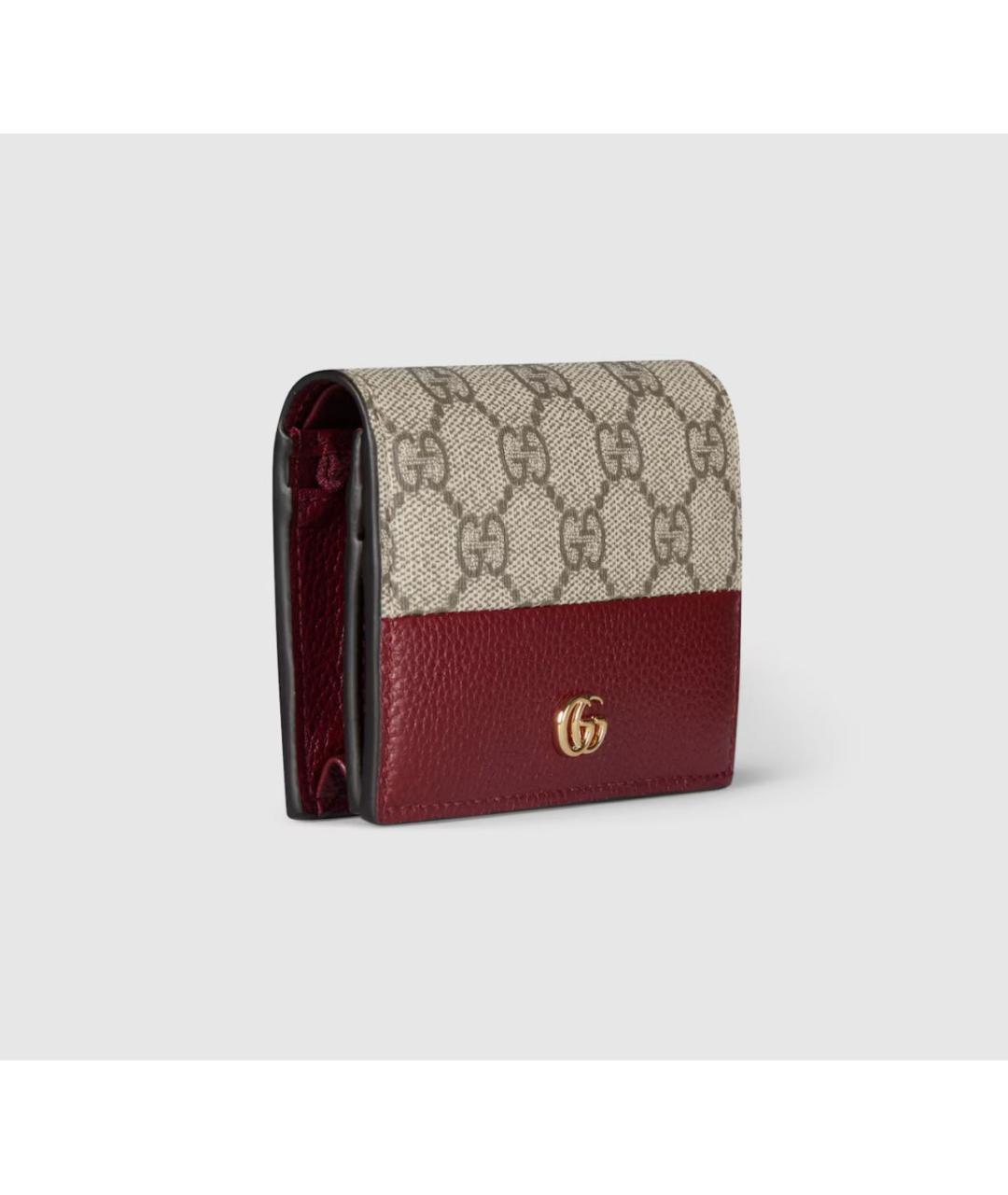GUCCI Бордовый кожаный кошелек, фото 3